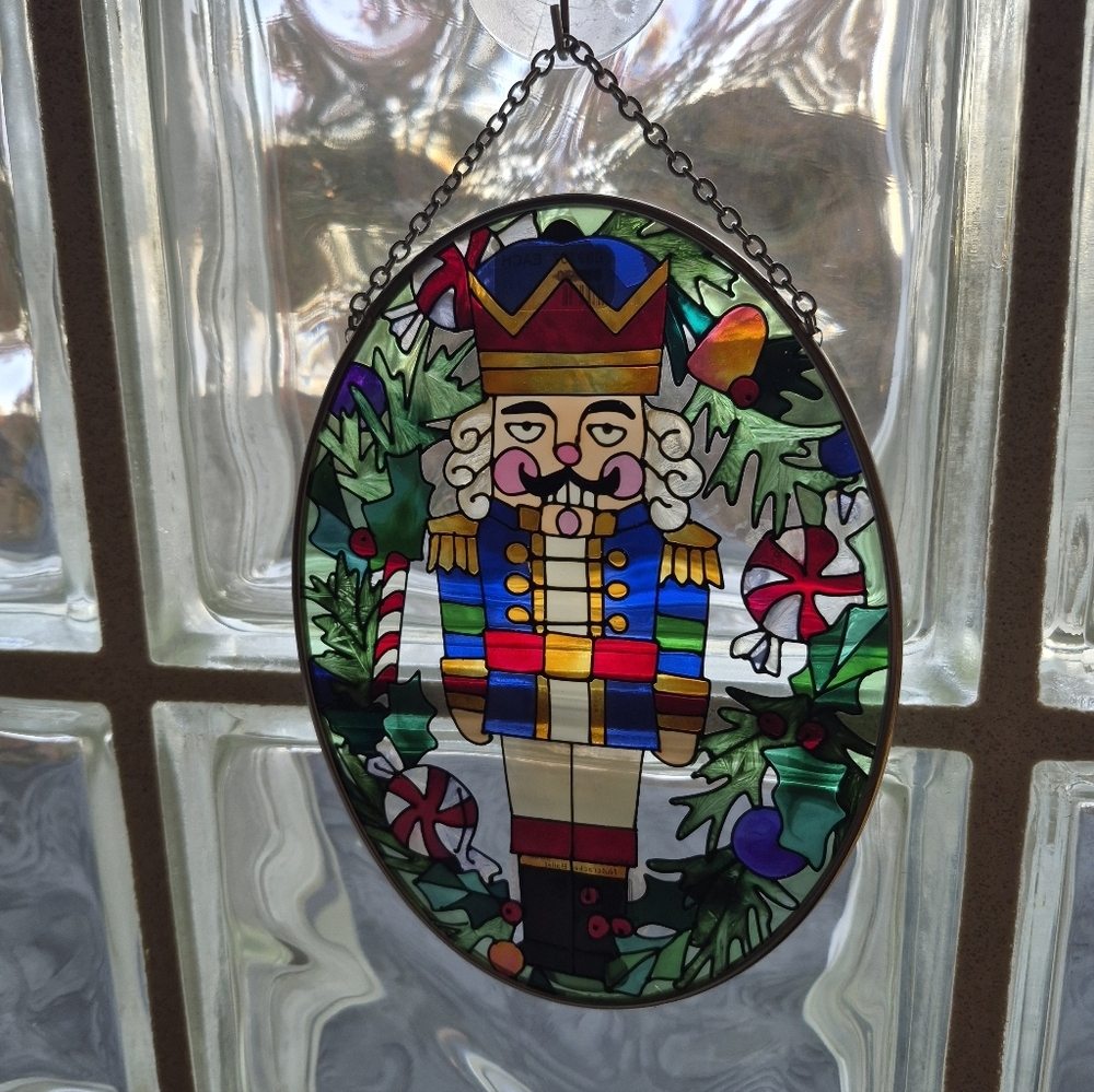 Nutcracker Stained Glass Suncatcher